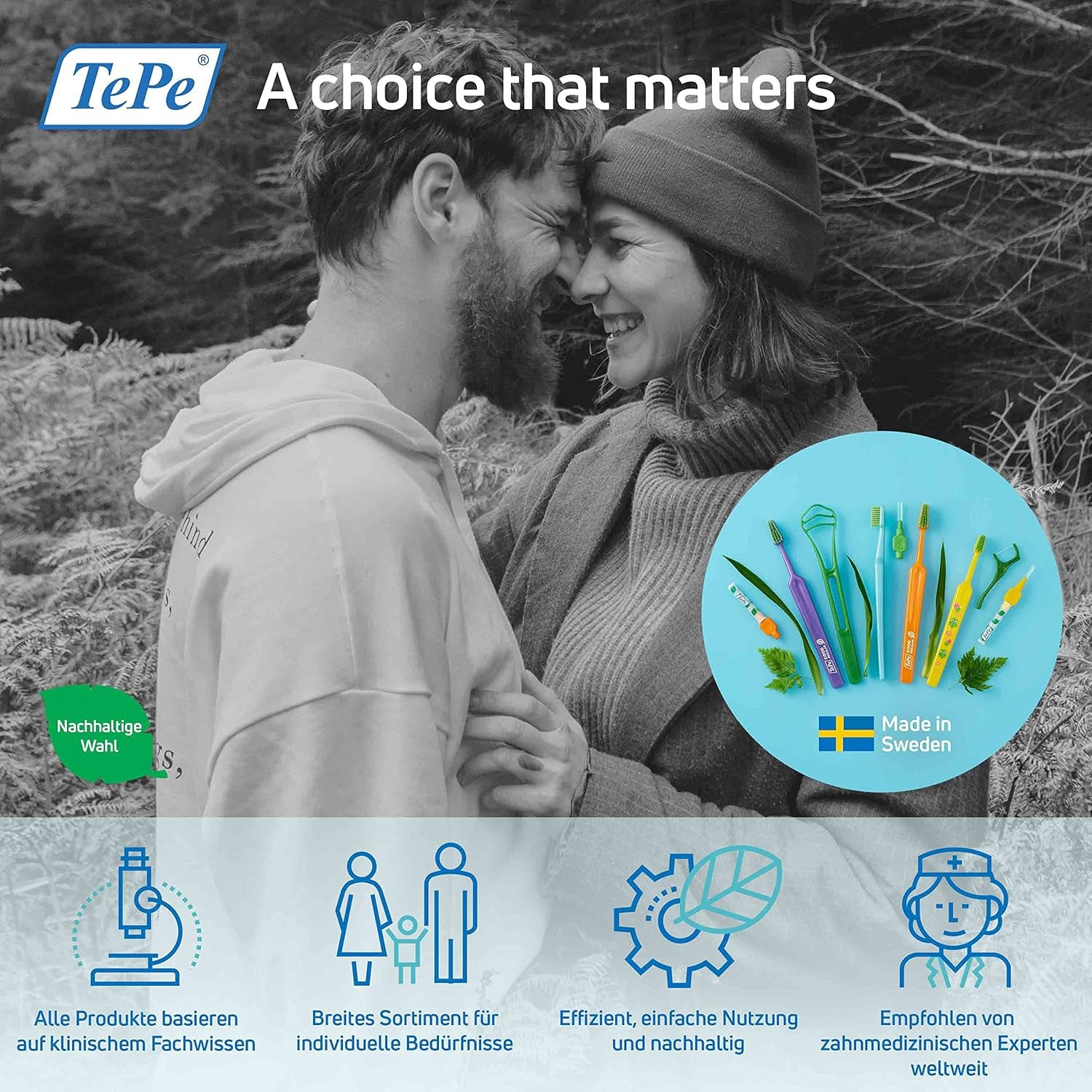 Tepe Interdentalbürste, Original, Grün, 0,8 Mm/Iso 5, 8 Stk., Plaque-Entfernung, Effiziente Reinigung Der Zahnzwischenräume,Für Große Lücken