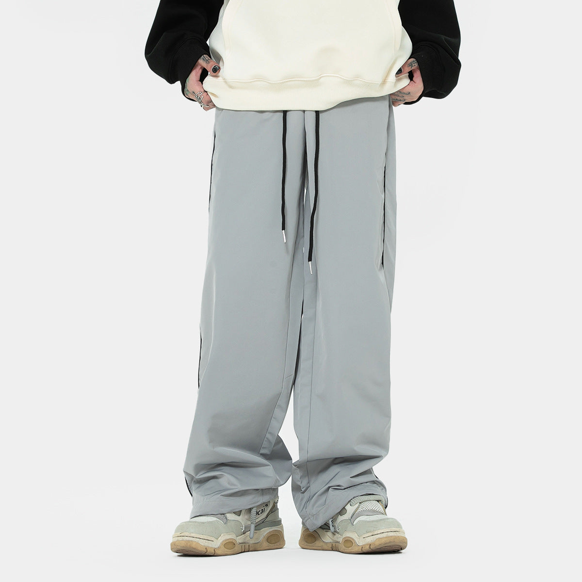 Women's Solid Color Casual Loose Wide Leg Sports Pants