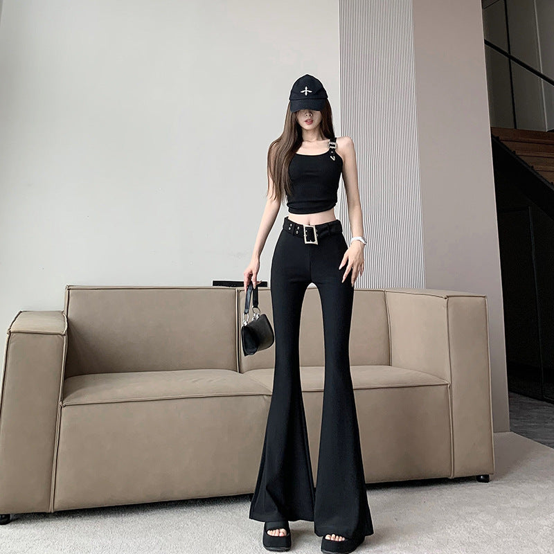 Women's Fashionable Simple Mopping Casual Trousers