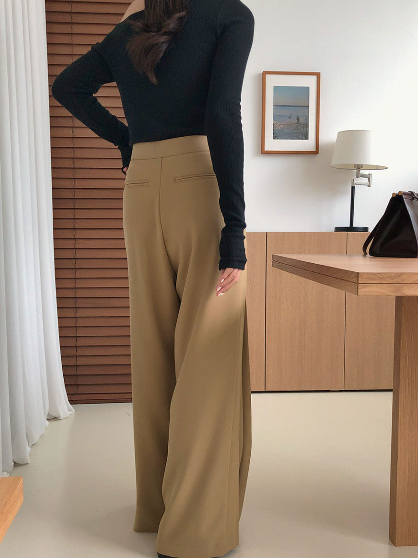 Designed Hanging Wide Leg Casual Pants