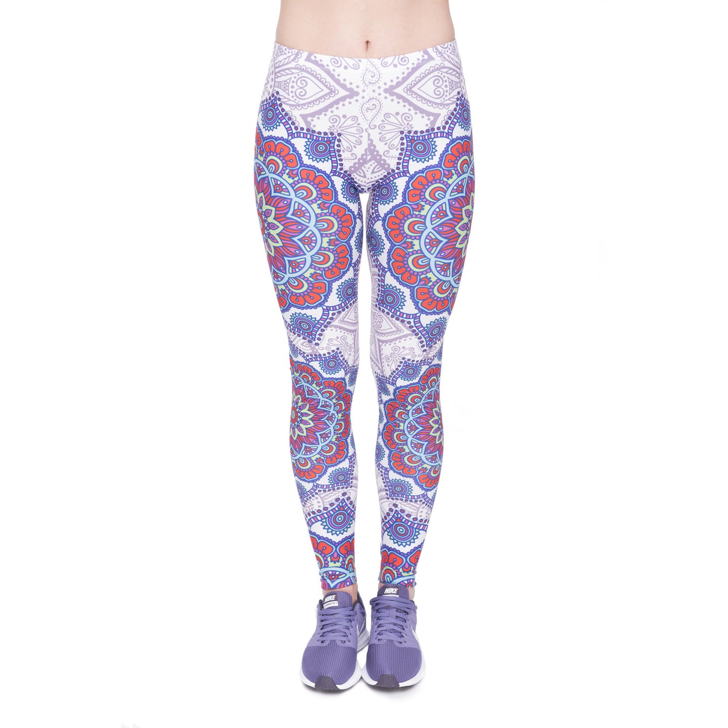 Digital printed cropped trousers