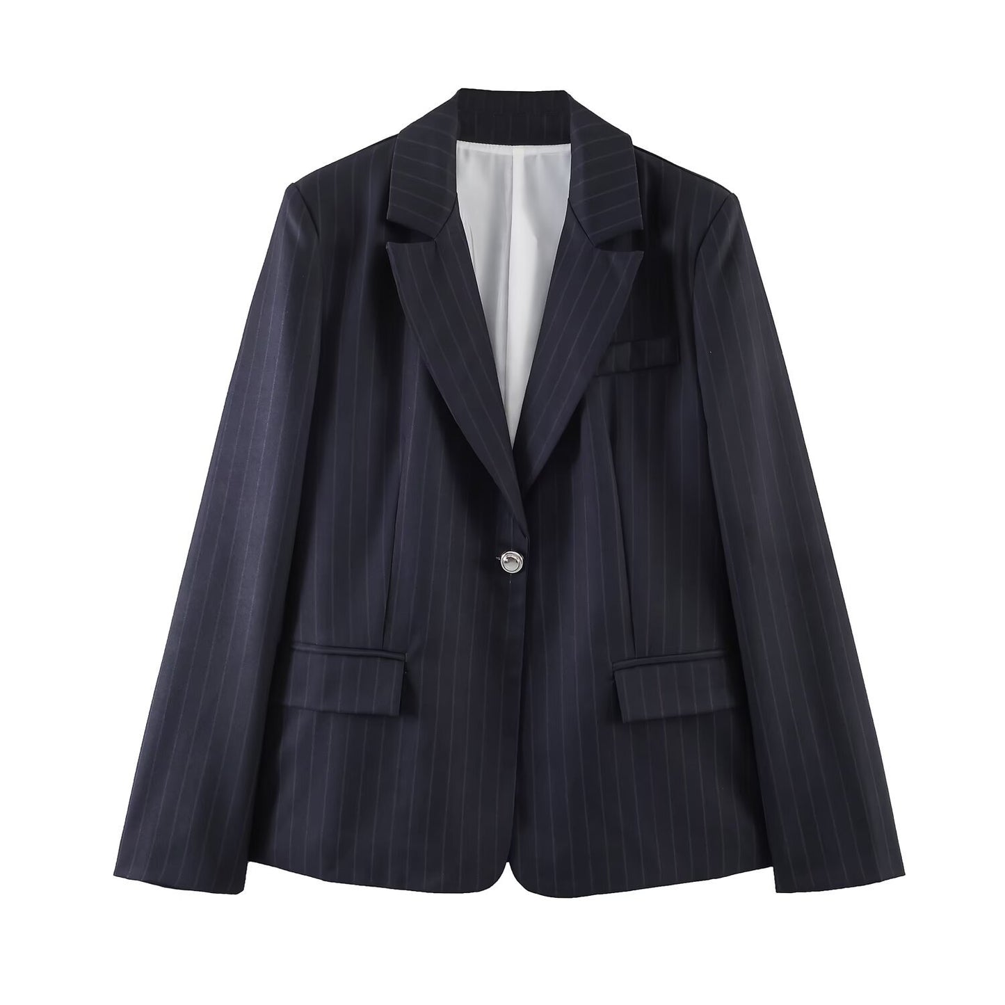 European And American-style Slim-striped Casual Suit