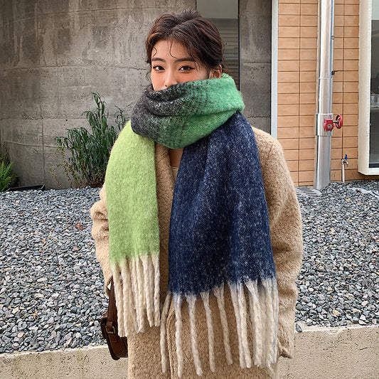 Women's Gradual Thickening Cashmere Like Scarf