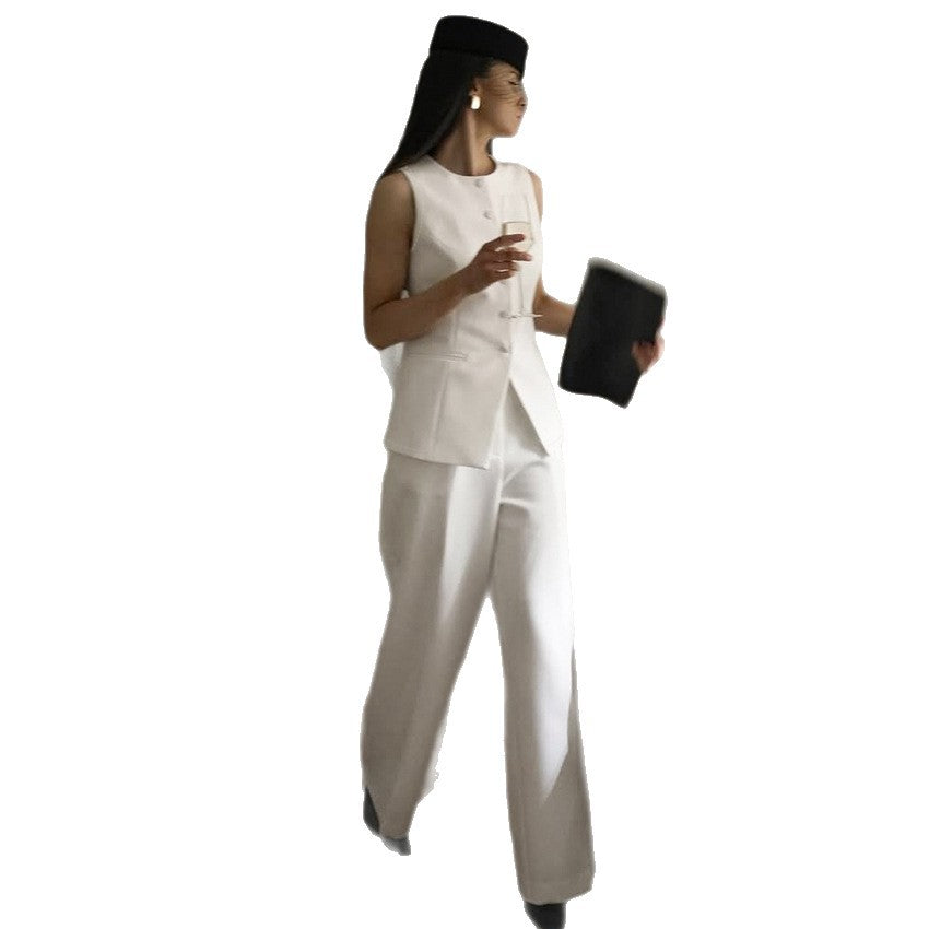 Stylish And Minimalist Sleeveless Womens Set