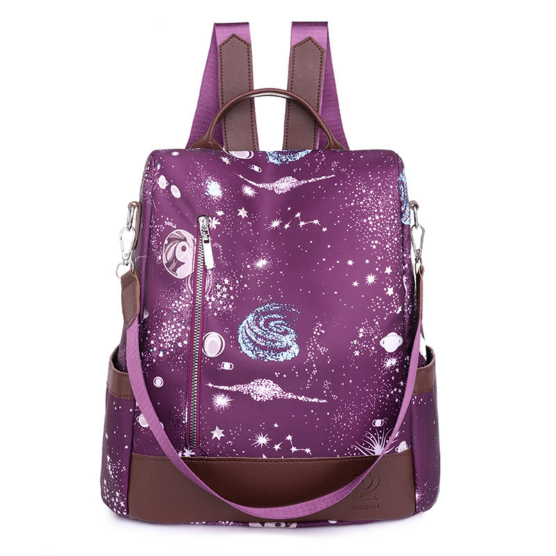 Oxford Cloth Water Repellent Compartment School Bag