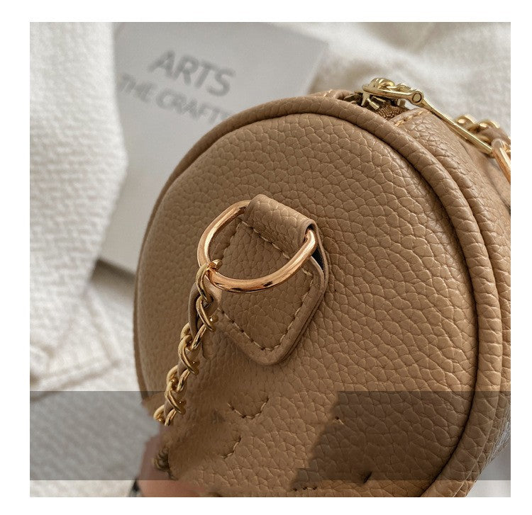 Small Handbags Women's Bag Cylinder Graffiti Shoulder