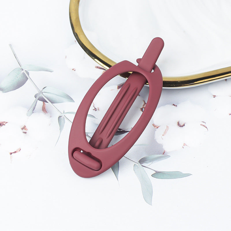 Simple Retro Hair Band Oval Barrettes