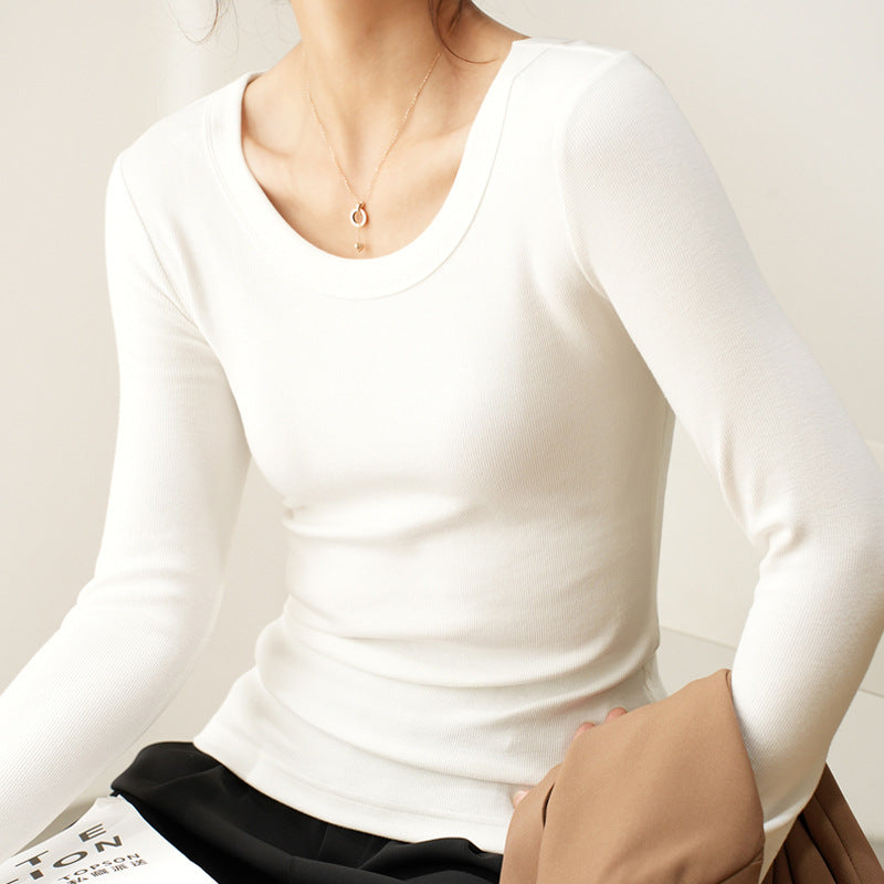 Loose Slimming Cotton Women's Long T-shirt
