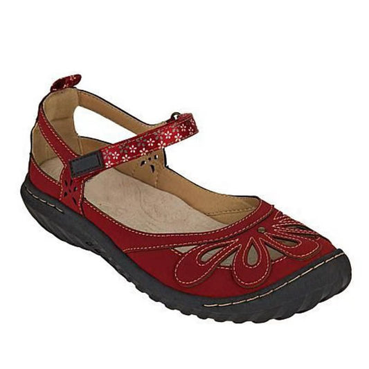 Plus Size Casual Fashion Hollowed-out Embroidered Sandals Round Toe Wedge