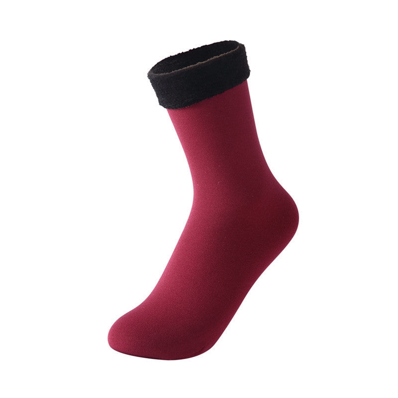 Women's Padded Velvet Warm Soft Medium Tube Socks
