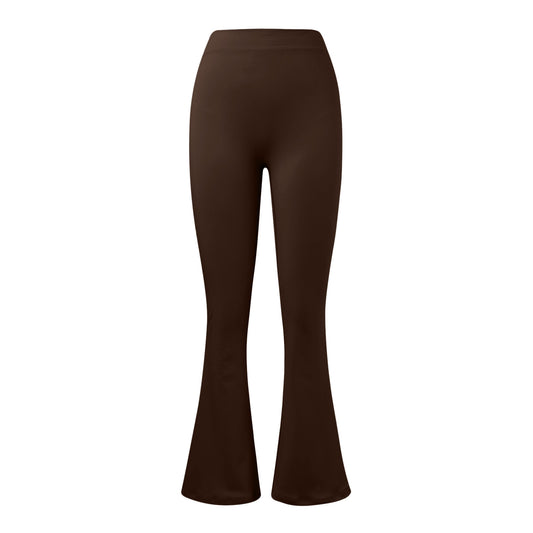 Nude Feel Seamless Slightly Flared Yoga Pants Sports Running Fitness Pants Female High Waist Hip Lift Yoga Pants