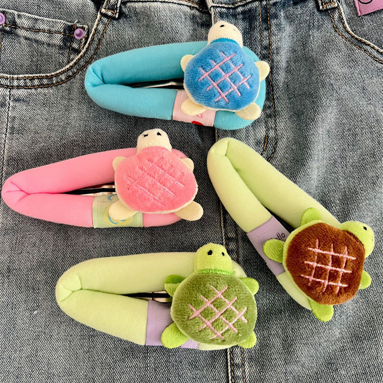Autumn And Winter Little Turtle Barrettes Cute Cartoon