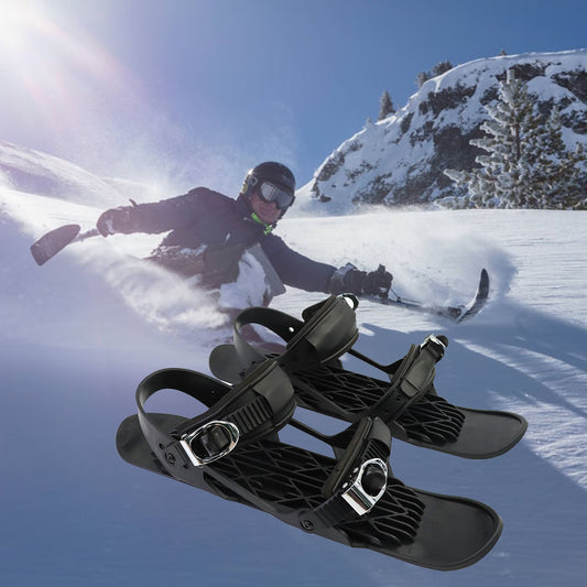Miniski-skøjter Bærbare korte skiboard-justerbare skøjtesko til sne