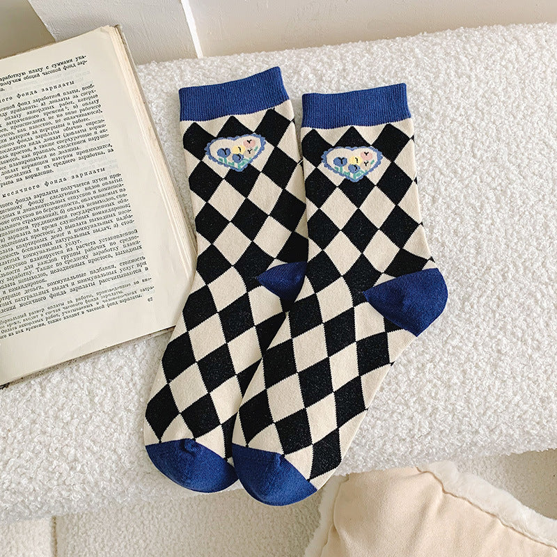 Medium Length Casual Cotton Socks