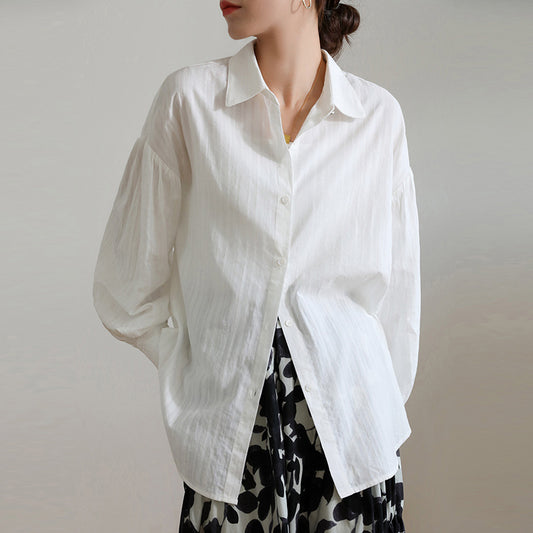 French Jacquard Top Sun Protection Shirt