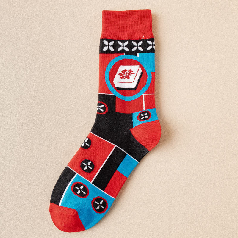 Cotton Socks Tiger Year Couple Female Long Socks