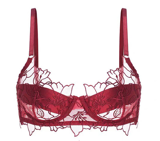 Lace Red Zodiac Year Bra And Panty Set
