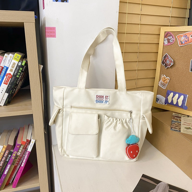 Women's Fashionable And Versatile Casual Solid Color Shoulder Bag