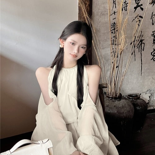 Pullover Chic Niche Pure Desire Chiffon Shirt