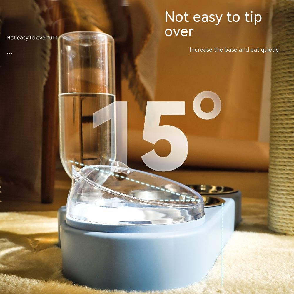 Automatic Drinking Water Protection Cervical Spine Cat Food Holder