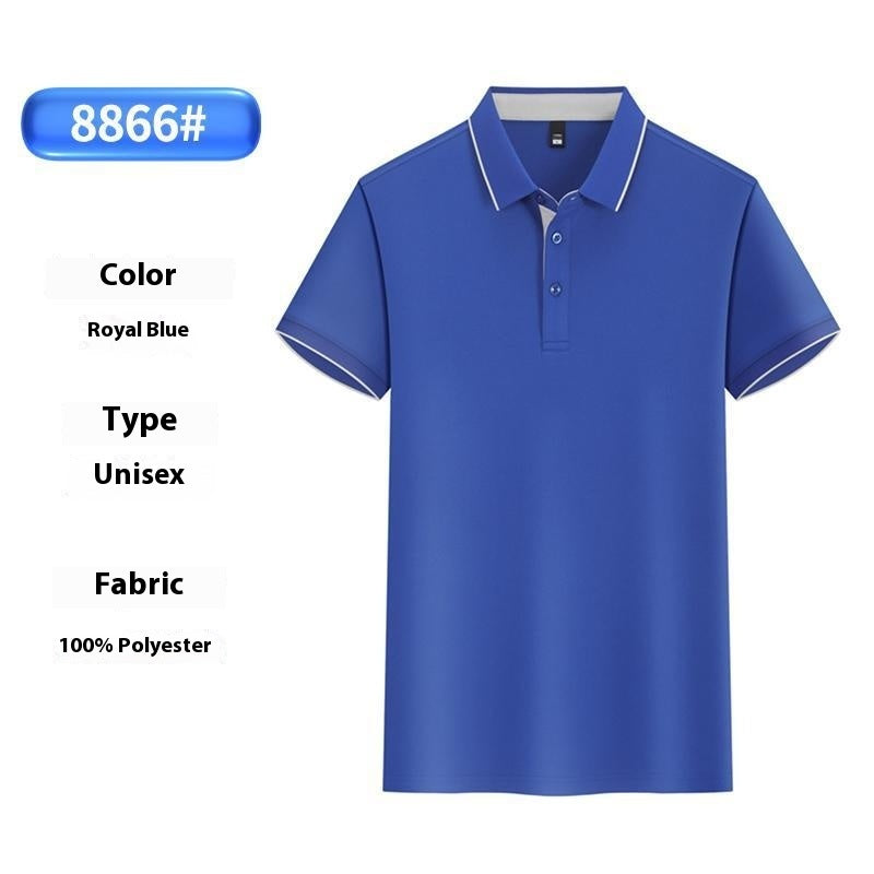 Summer Ice Silk Overalls Polo Shirt