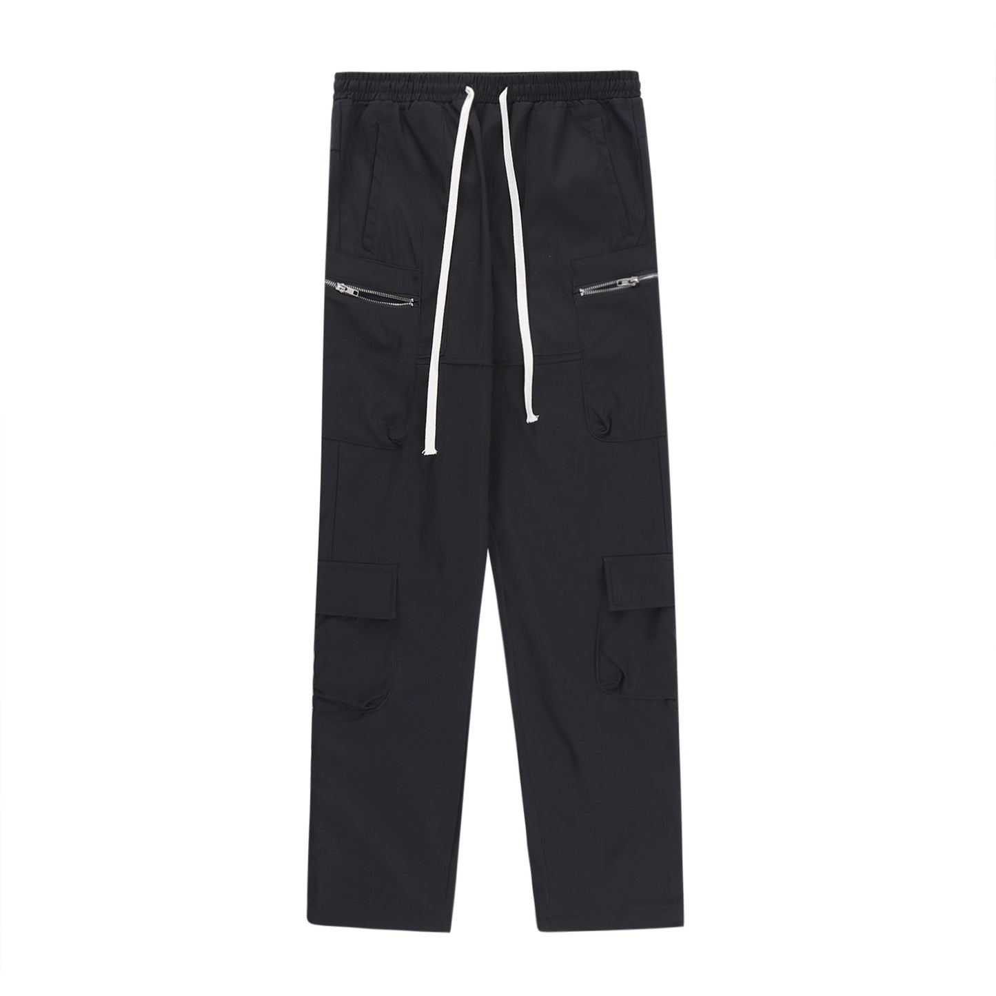 Fashion Work Clothes Buttoned Denim Trousers