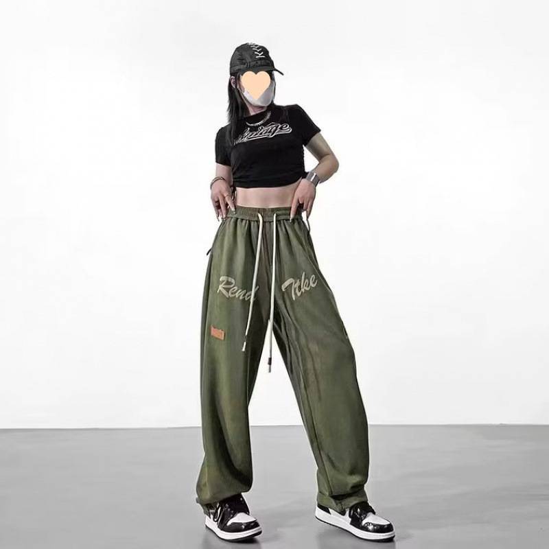 Women's New Fall Straight Green Pants