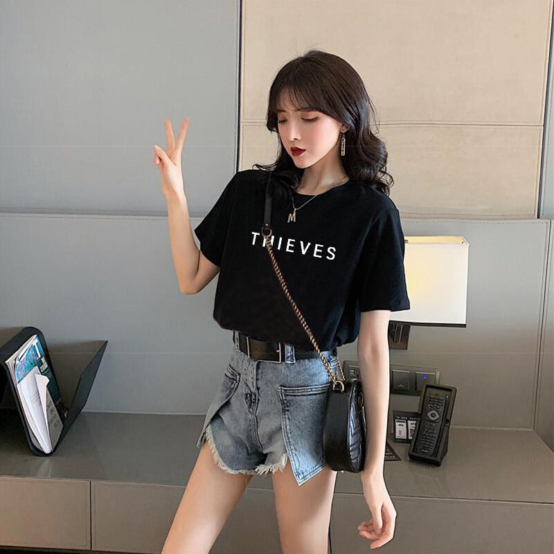 Loose Half-sleeved Design Niche Chic Sweet And Spicy Top