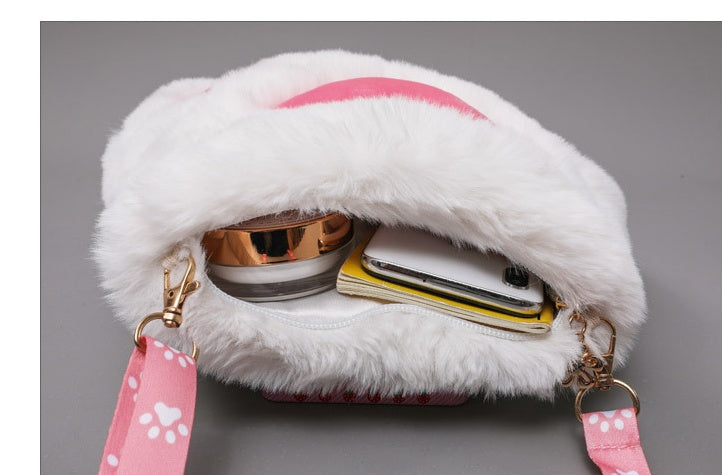 Cross Bag Lady Cute Cat Claw On One Shoulder