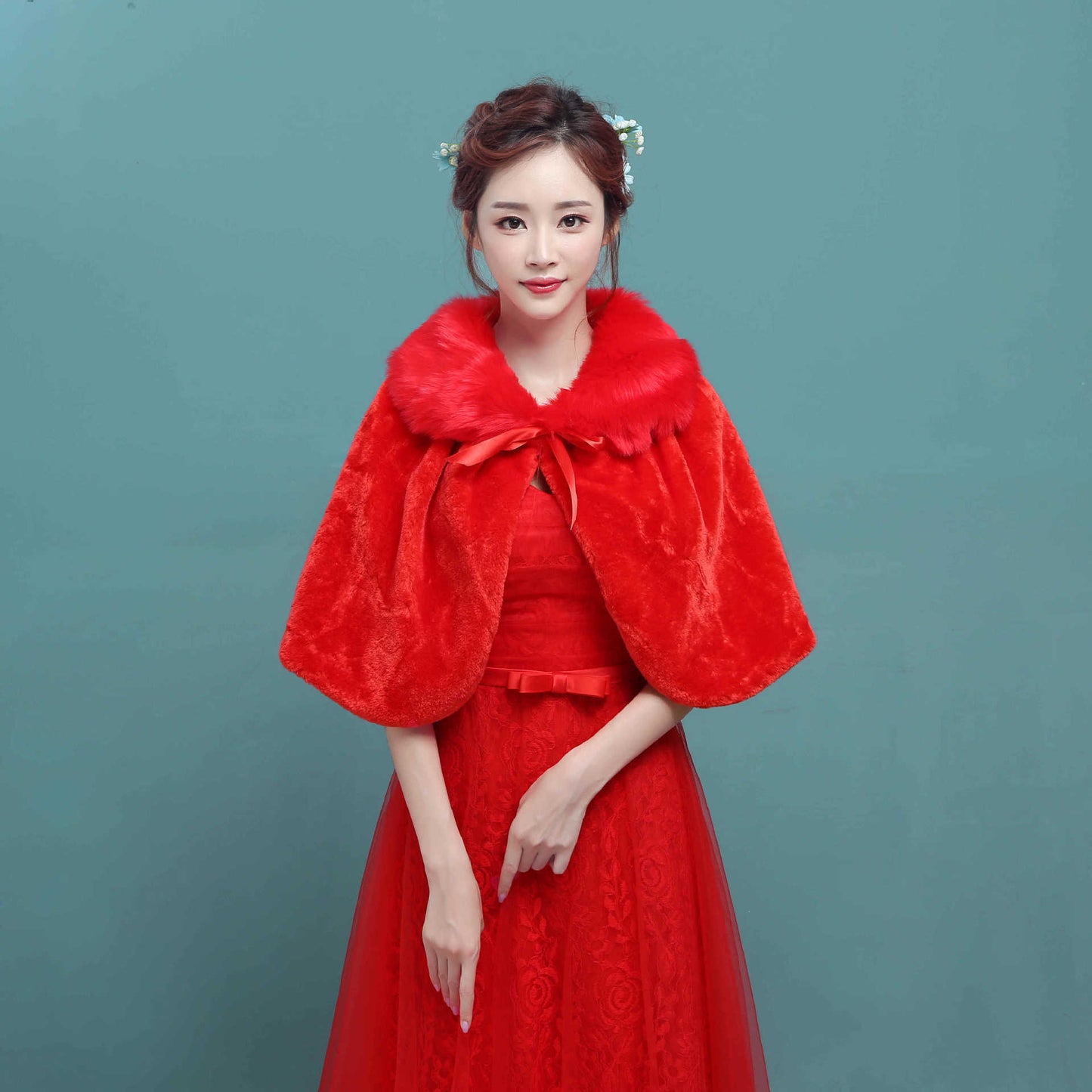 Cape Fur Coat Autumn And Winter Thick Warm Coat