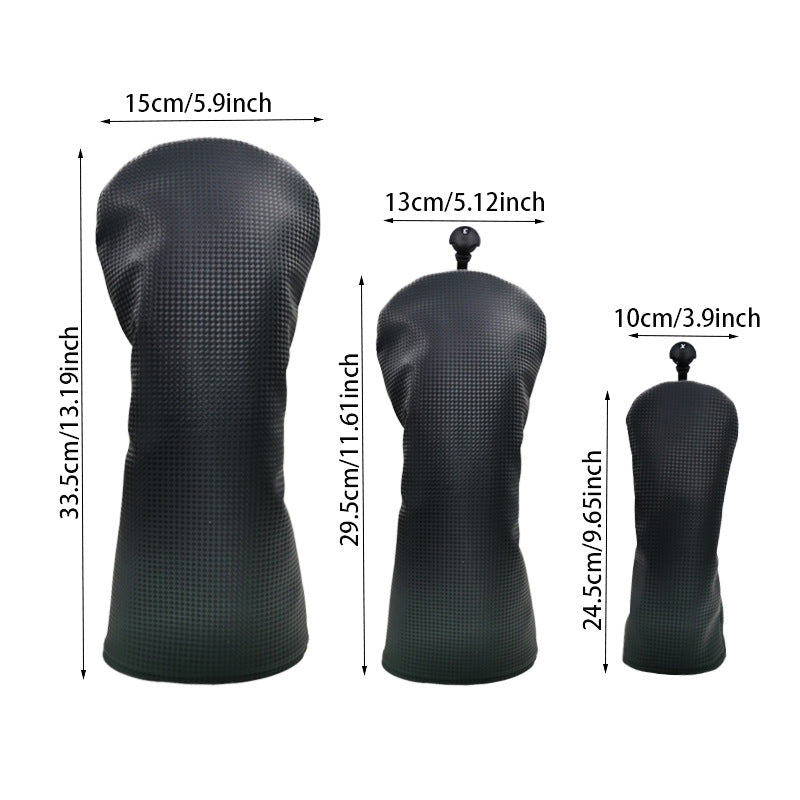 Black Golf Club Cover No.1 Wooden Ball