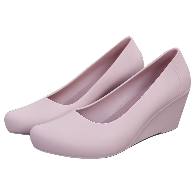 Sandals Women Han Xia Platform Wedge Heel Jelly