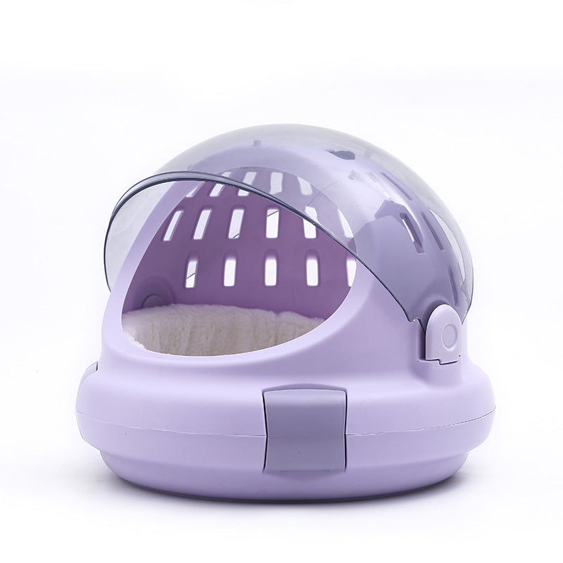 Cat Carrier Space Capsule With Panoramic View And Inner Cushion.
