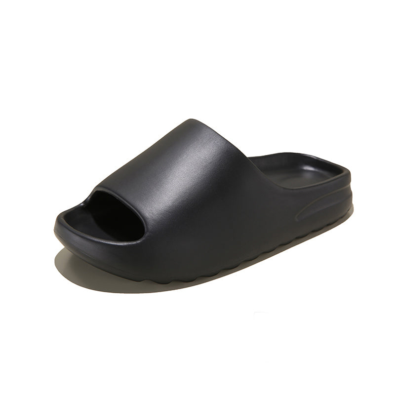 Women's Thick Sole Heightened Solid Color Slippers
