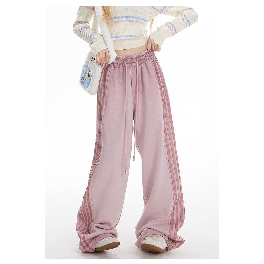 American Retro High Street Stripe Sweatpants