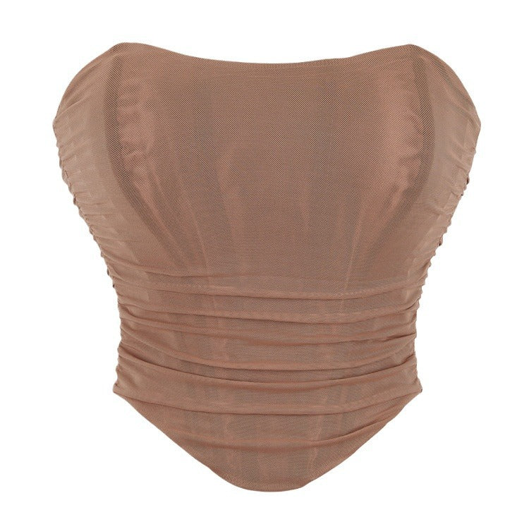 New Style Black Breathable Mesh Top