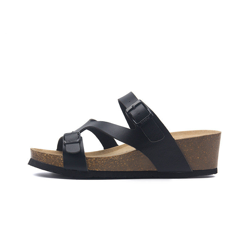 Increase Outdoor Beach Slope With Cork Slippers High Heels