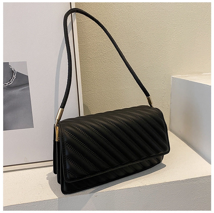 Retro Women's Fashion Embroidery Thread Shoulder Small Square Bag