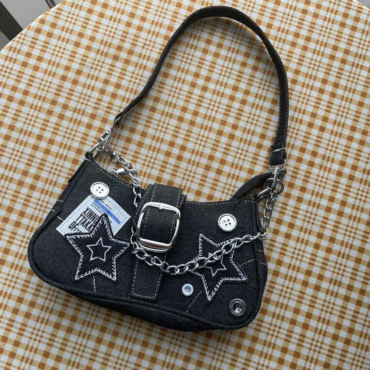 Women's Fashion Stars Cowboy Underarm Bag