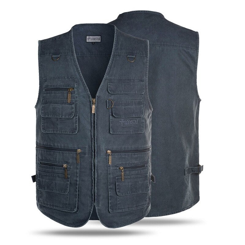 Middle-aged And Elderly Men's Loose Fit Outdoor Vest