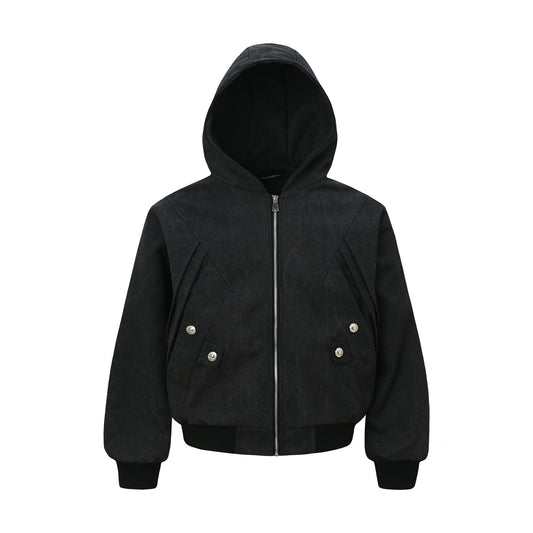 Spring Style Metal Buckle Men's Loose Jacket Trench Coat