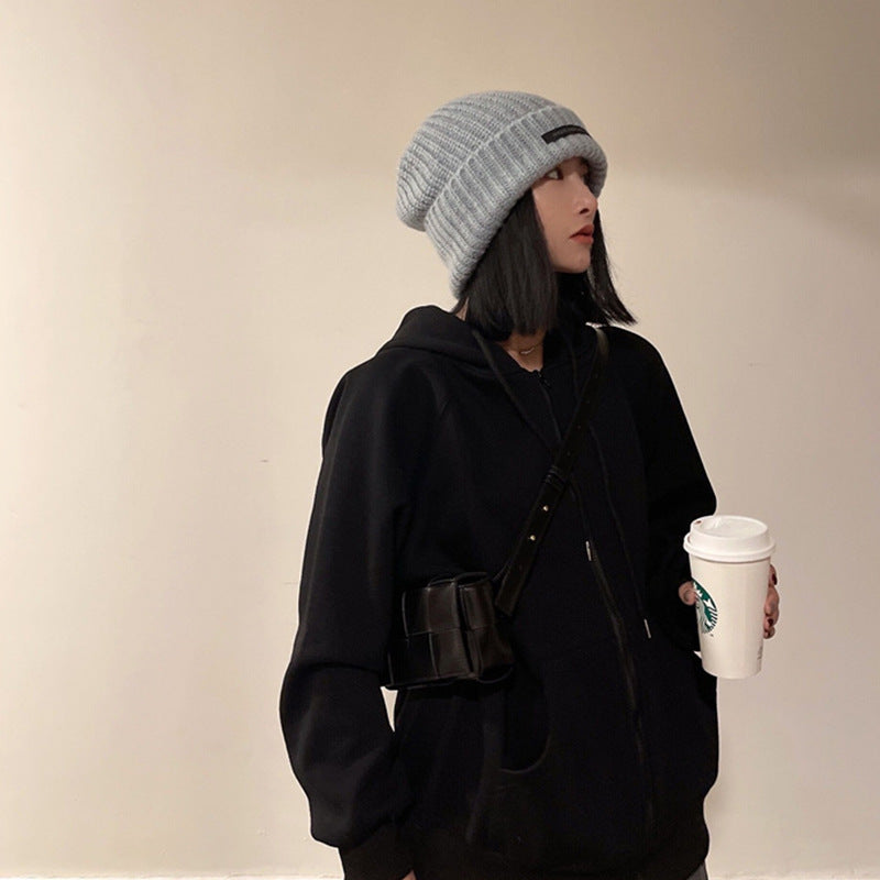 Women's Fashion Versatile Big Head Around Wool Hat