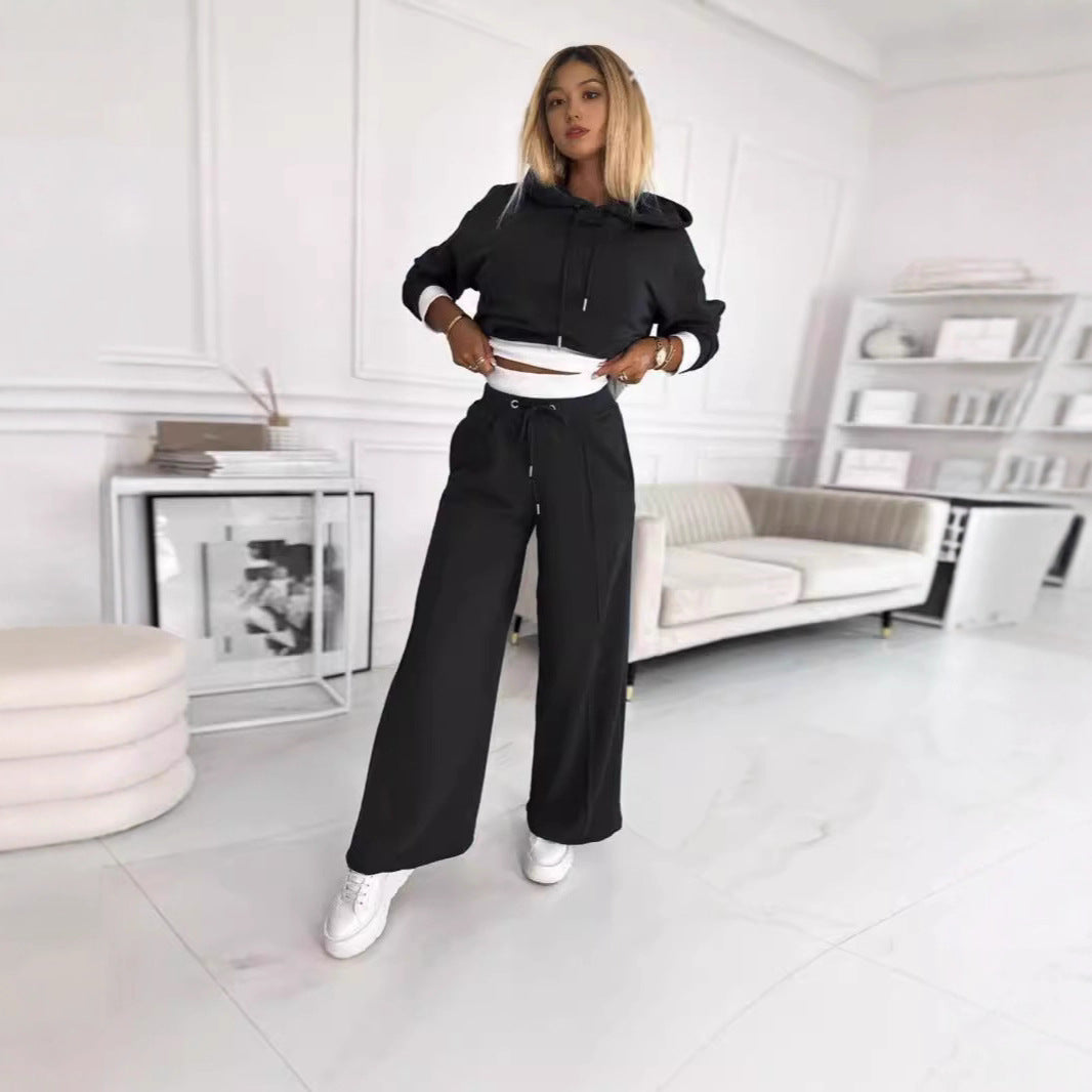 Best-selling Hooded Sweatshirt And Casual Outfit Set 2 Pieces
