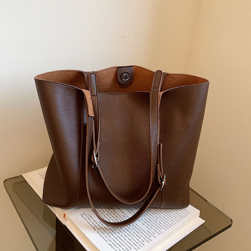 Women's Fashion Simple Solid Color Single Shoulder Underarm Bag
