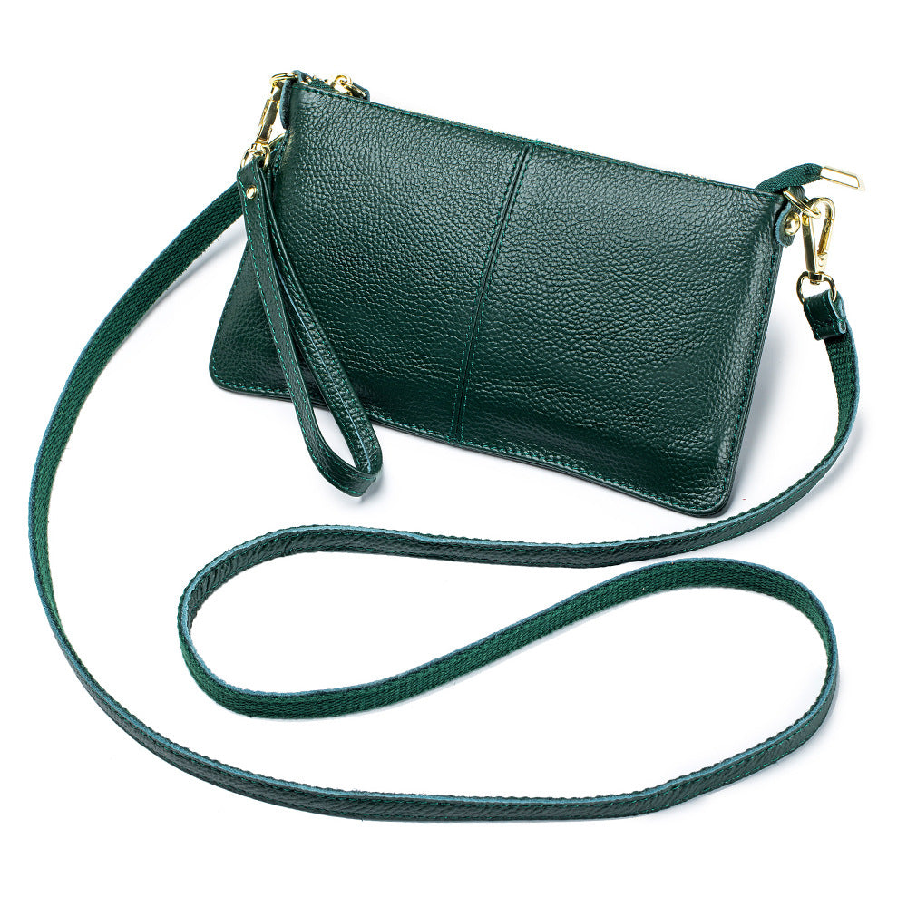 Leather One-shoulder Women's Leather All-match Clutch