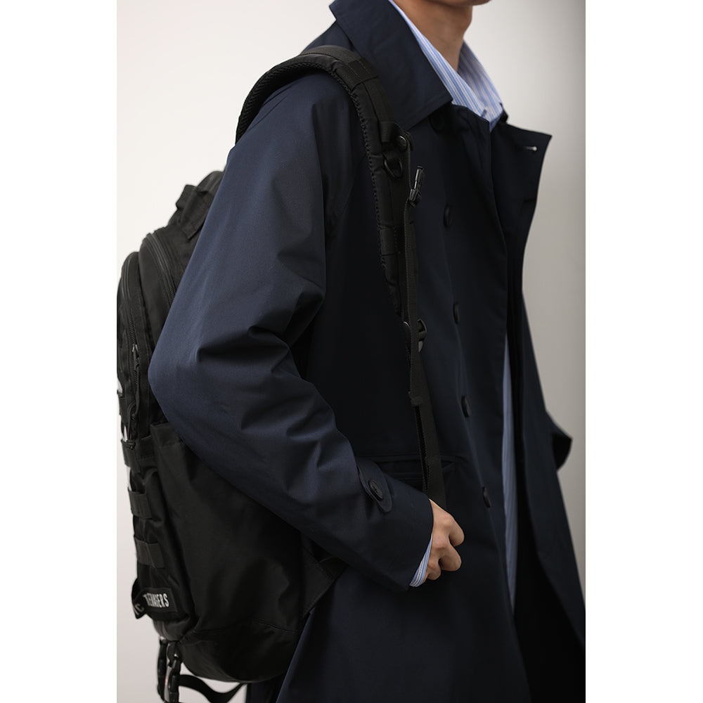 Japanese-style Solid-color Mens Loose-fitting Casual Basic Springautumn Trench Coat