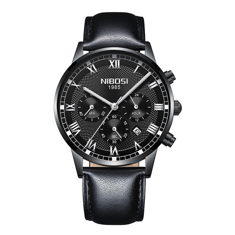 Multi Function Waterproof Steel Band Watch
