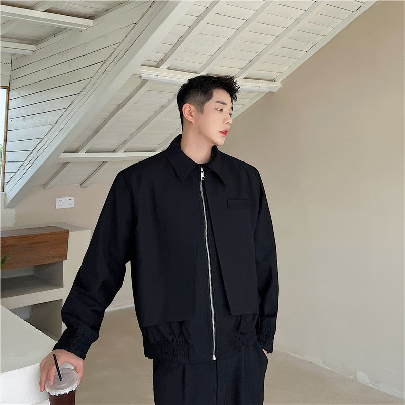 Fashion Fake Two Piece Suit Lapel Coat
