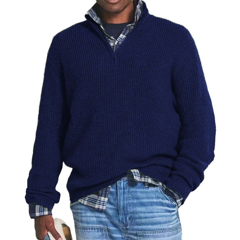 Fall Winter Men's Casual Sweater  Acrylic