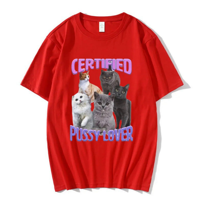 Certified Pussy Lover Cat Meme Shirt
